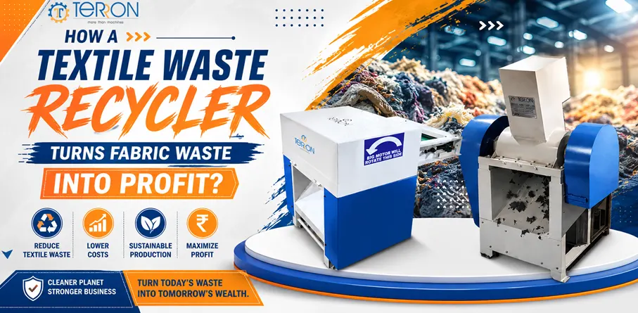 Textile waste recycling machine